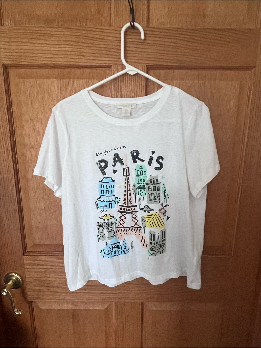 Christian Siriano White Graphic Tee